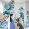 Under the Sea Balloon Garland Kit 147pcs Pastel Blue Green White for Party